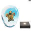 Tortue de mer - Scultpure Sommerso avec lampe led - verre de Murano original omg