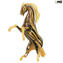  horse - ocher - Original Murano Glass OMG