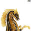  horse - ocher - Original Murano Glass OMG