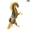  horse - ocher - Original Murano Glass OMG