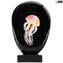 Exotic Pink Jellyfish Scultpure Sommerso mit LED-Lampe - Original Murano Glass omg