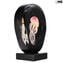 Exotic Pink Jellyfish Scultpure Sommerso mit LED-Lampe - Original Murano Glass omg