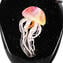 Medusa esotica rosa - Scultura con lampada a led - vetro di Murano originale