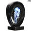 Blue Jellyfish Scultpure Sommerso avec lampe à led - verre de Murano original omg