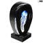 Blue Jellyfish Scultpure Sommerso avec lampe à led - verre de Murano original omg