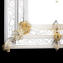Cornaro Princess - Kristall und Gold - Venezianischer Wandspiegel - Original Muranoglas - omg