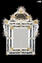 Cornaro Princess - cristal e ouro - Espelho veneziano de parede - vidro Murano original - omg