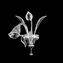 Wall Lamp Calla crystal  white- Applique - Original Murano Glass