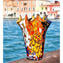 Vento - Vaso in vetro soffiato colori misti