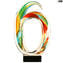 Ondas multicolores - Escultura - Cristal de Murano original OMG