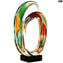 Ondas Multicoloridas - Escultura - Vidro Murano Original OMG