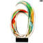Vagues multicolores - Sculpture - Verre de Murano original OMG