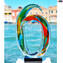 Ondas Multicoloridas - Escultura - Vidro Murano Original OMG