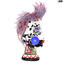 La femme punk giada - cubisme - Verre de Murano original - omg