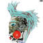 La femme punk lidia - cubisme - Verre de Murano original - omg