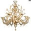 Venetian Chandelier Rezzonico Golden King - All Gold 24kt - Original Murano Glass OMG