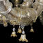 الثريا الفينيسية Rezzonico Golden King - الذهب بالكامل عيار 24 - زجاج مورانو الأصلي OMG