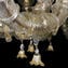 Venezianischer Kronleuchter Rezzonico Golden King - All Gold 24kt - Original Murano Glass OMG