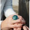 Ring Round Charming - Smerald - 오리지널 Murano Glass OMG