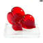 Hearts Love family - 鎮紙 - Original Murano Glass OMG