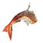 Фигурка дельфина - красный - Original Murano Glass Omg