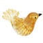 Amber Sparrow - With gold - Original Murano Glass OMG