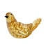 Passero ambra - con vero oro - Vetro di Murano Originale OMG