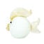 white Fish - with real gold - Original Murano Glass OMG