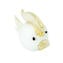 white Fish - with real gold - Original Murano Glass OMG