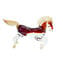 horse - red and gold - Original Murano Glass OMG
