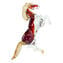 horse - red and gold - Original Murano Glass OMG