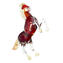 horse - red and gold - Original Murano Glass OMG