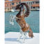 Pferd - mit Aventurin - Original Murano Glas OMG