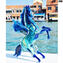 Cavallo blu pegaso - Vetro di Murano orginale OMG