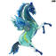 Pegasus - Azul Marinho - Vidro Murano Original OMG