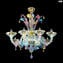 Venetian Chandelier - Classic Rezzonico Style - 6 lights - Original Murano Glass OMG