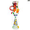 Amphora abstraktes Gesicht - Picasso-Hommage - Original Muranoglas OMG