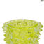 Vase d'épines - pomme verte - Centre de table - Verre de Murano original OMG
