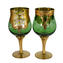 2er Set Trefuochi Gläser grün - Original Murano Glas OMG