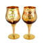 Lot de 2 Verres Trefuochi Ambre - Original Murano Glass OMG