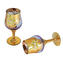 Set of 2 Trefuochi Glasses Alexandrite -  Original Murano Glass OMG