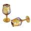 2er Set Trefuochi Gläser Alexandrit - Original Murano Glas OMG