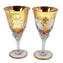 Juego de 2 copas Trefuochi para flauta rubin - Cristal de Murano original OMG