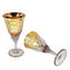 Juego de 2 copas Trefuochi para flauta rubin - Cristal de Murano original OMG