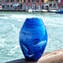 olas del mar -Tirreno - Florero - Cristal de Murano original OMG
