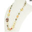 Collana roma - Con avventurina - Vetro di Murano Originale OMG