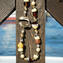 Halskette Muschel - mit Gold und Silber - Original Murano Glas OMG