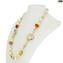 Collana Shell - Con oro  e argento - Vetro di Murano Originale OMG