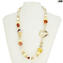 Necklace Shell - with gold and silver -  Original Murano Glass OMG