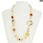 Collana Shell - Con oro  e argento - Vetro di Murano Originale OMG